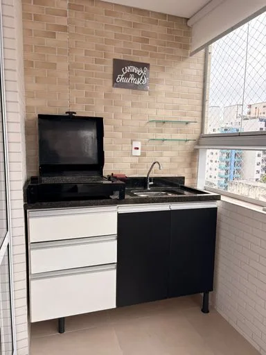 APARTAMENTO 01 QUARTO NO GUILHERMINA 46,74 METROS EM PRAIA GRANDE